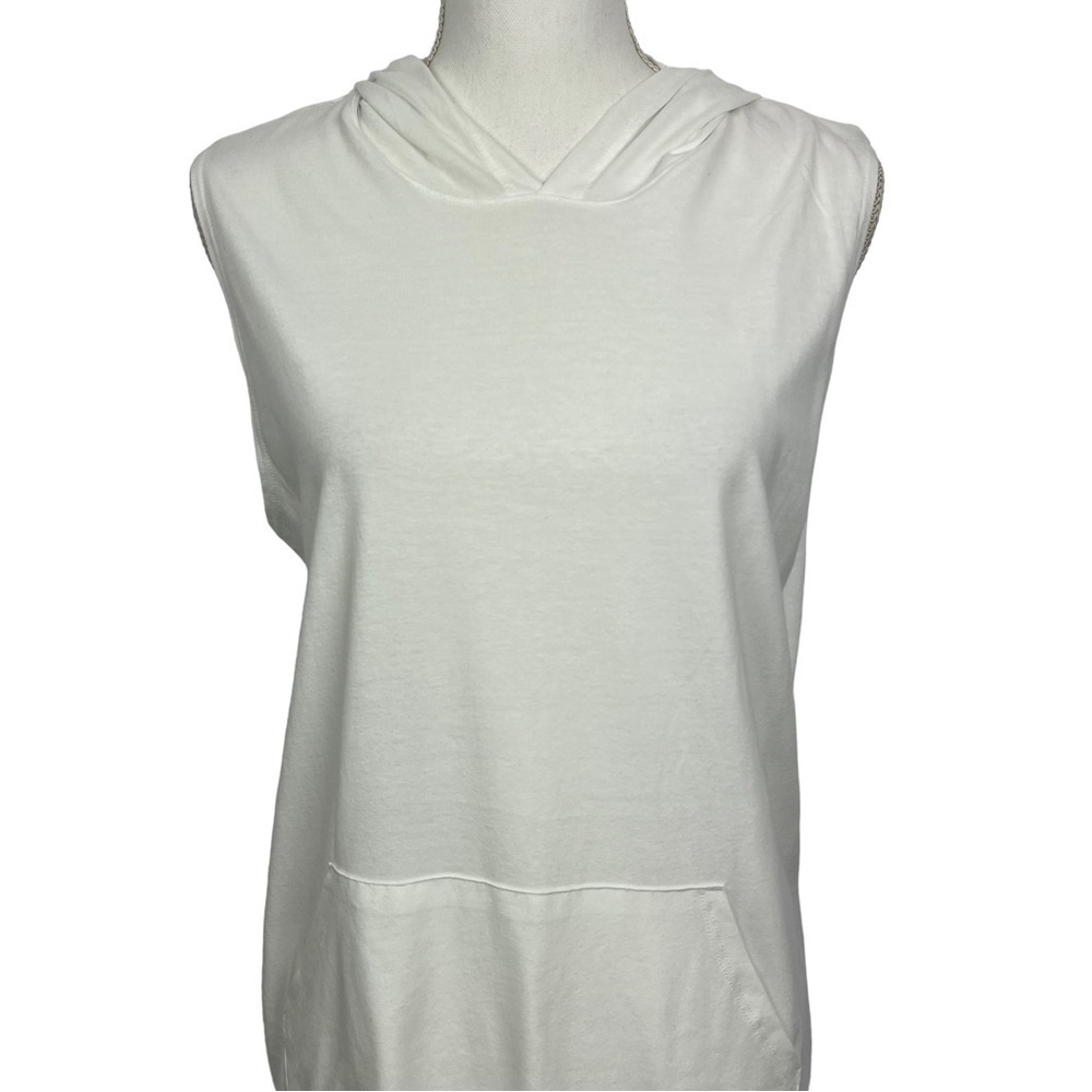 30A Gear Women’s Beach Blue Sun Swimsuit Cover Up White Medium Hoodie - Picture 2 of 10